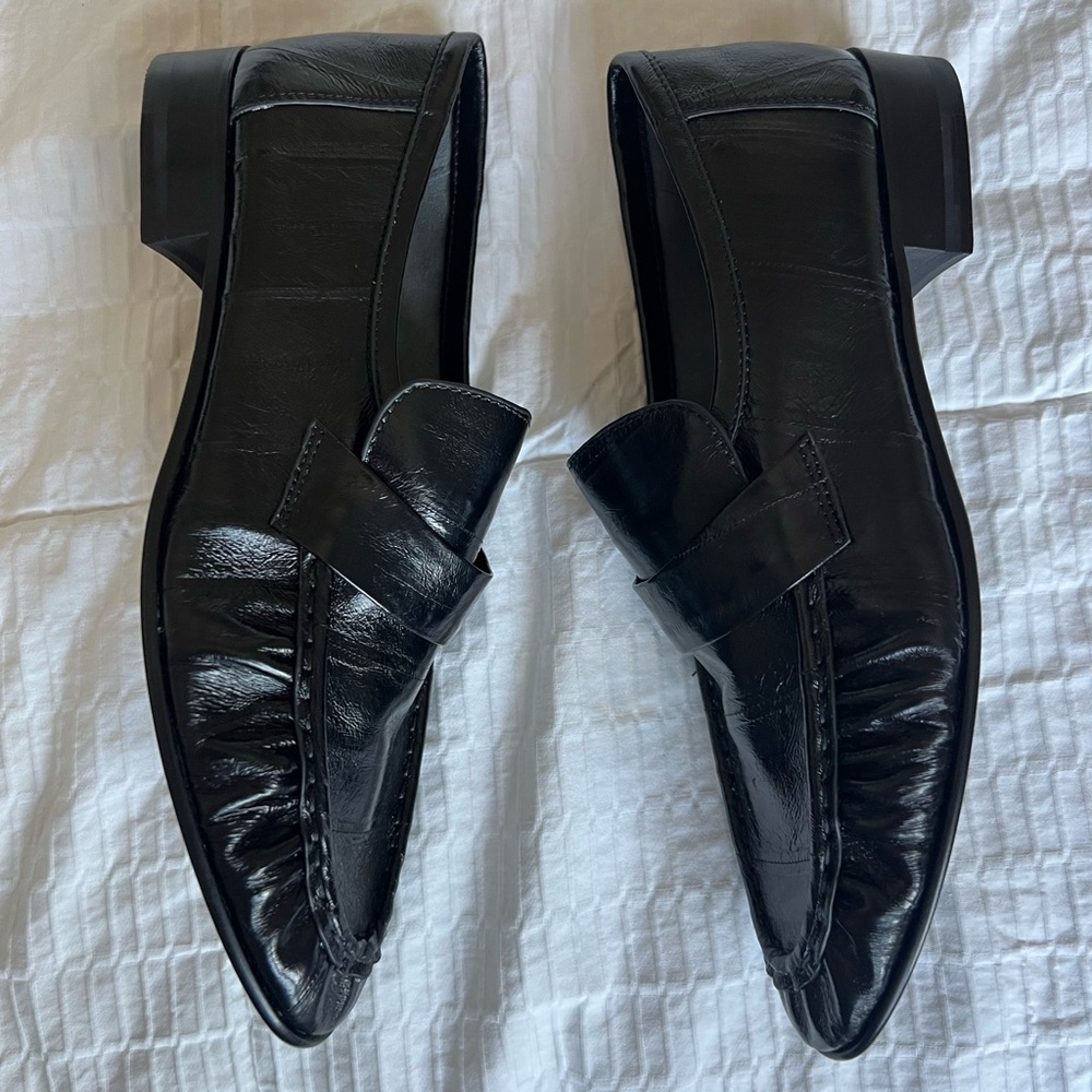 The Row Eel Skin Black Loafers - Picture 6 of 9